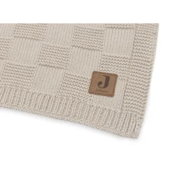 Couverture bébé tricot 100 x 150 cm box knit warm sand