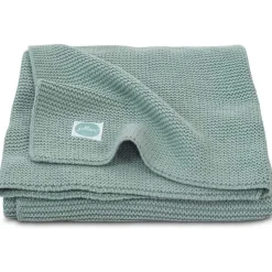 Couverture bébé tricot 75x100 cm forest green