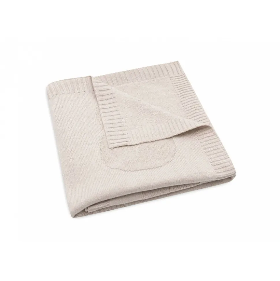 Couverture bébé tricot 75 x 100 cm miffy nougat