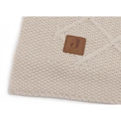 Couverture bébé 75x100 cm check knit oatmeal
