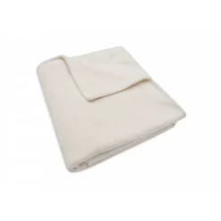 Couverture bébé 100x150 cm cosy knit velvet ivoire