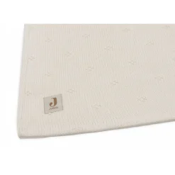 Couverture bébé 100x150 cm cosy knit velvet ivoire