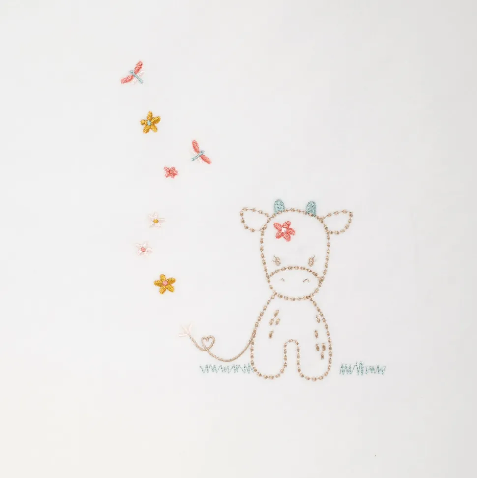 Couverture bébé 100 x 135 cm mila la vache