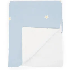 Couverture bébé 80x100cm mousseline fleur