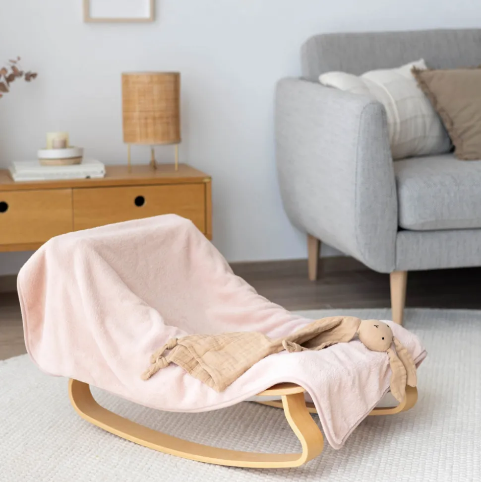 Couverture bébé 75 x 100 cm softy blush