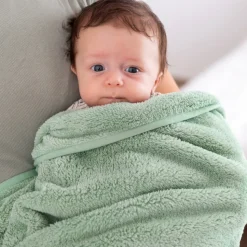 Couverture bébé 75 x 100 cm softy sauge