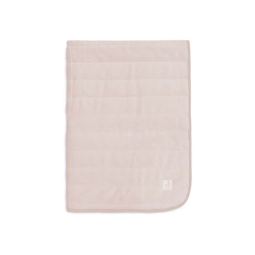 Couverture bébé 75 x 100 cm velvet rib wild rose