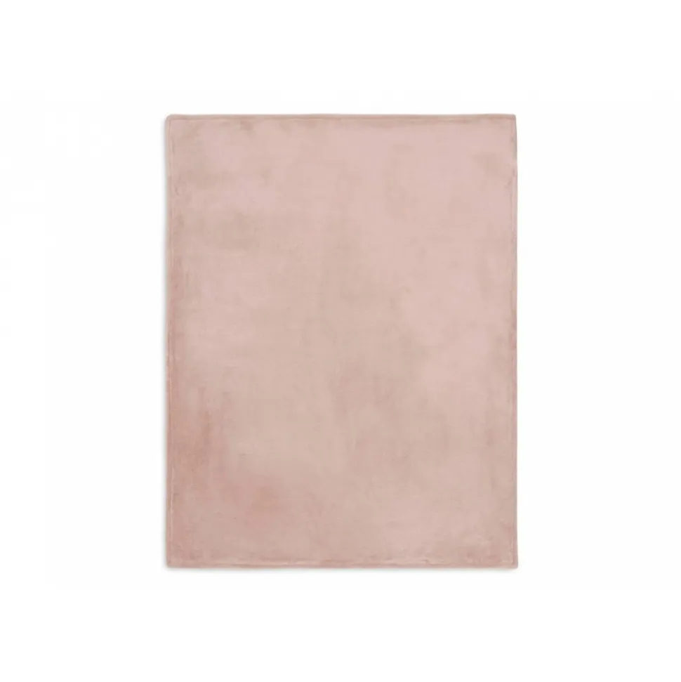Couverture berceau 75 x 100 cm basic knit velvet rose