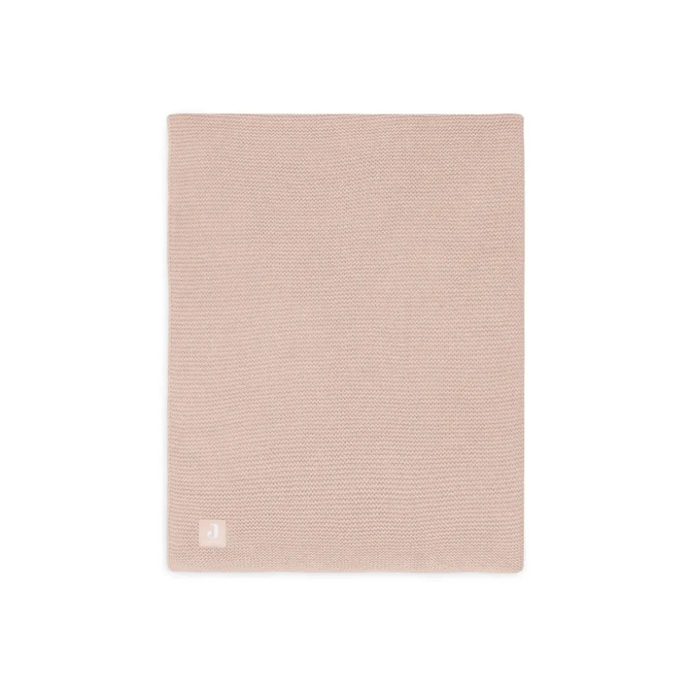 Couverture berceau 75 x 100 cm basic knit rose