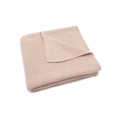 Couverture berceau 75 x 100 cm basic knit rose