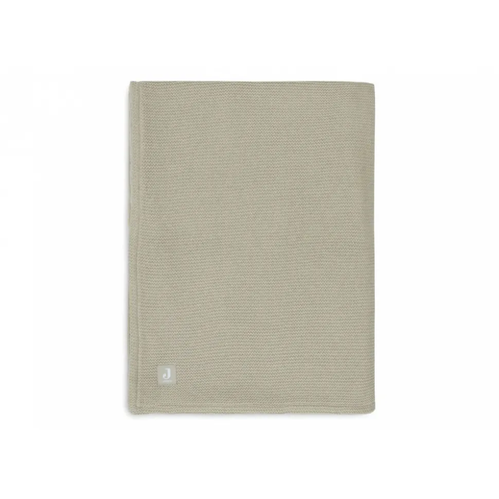 Couverture berceau 75 x 100 cm basic knit velvet olive