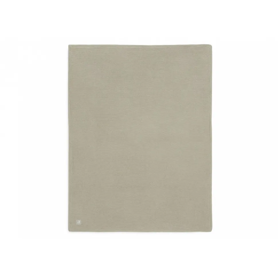 Couverture berceau 75 x 100 cm basic knit velvet olive