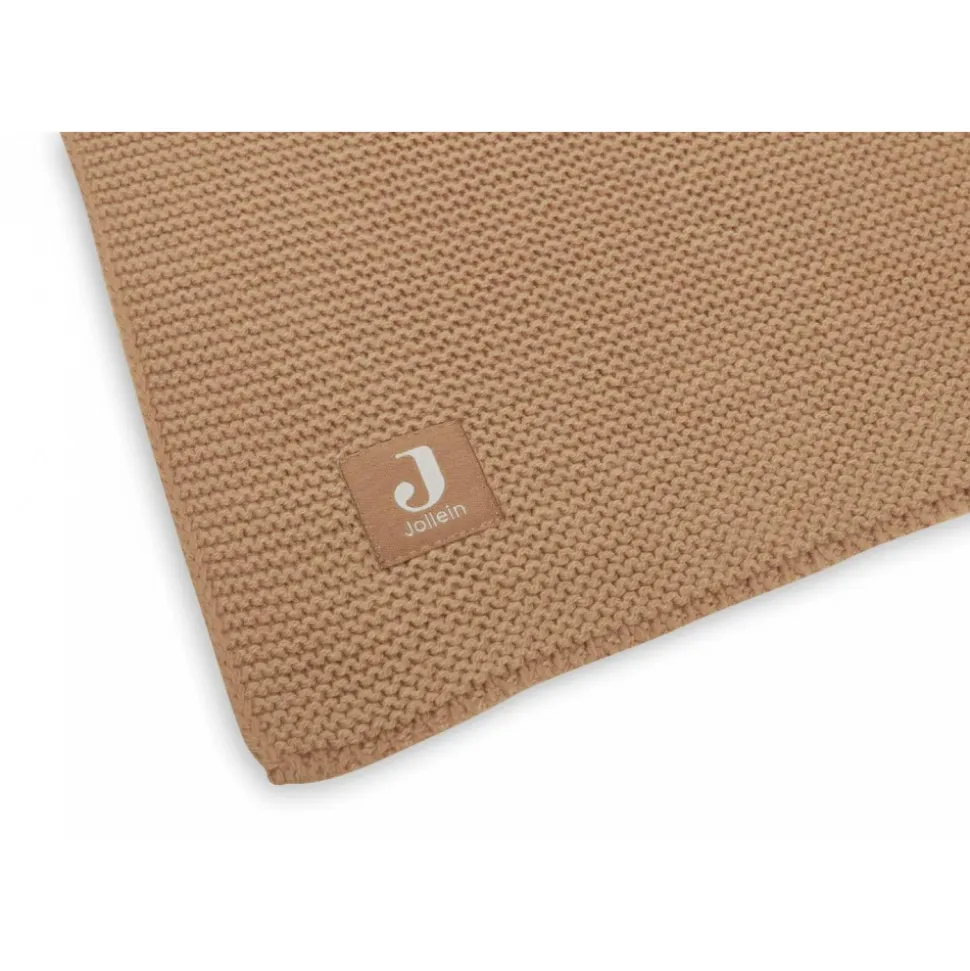 Couverture berceau 75 x 100 cm basic knit biscuit