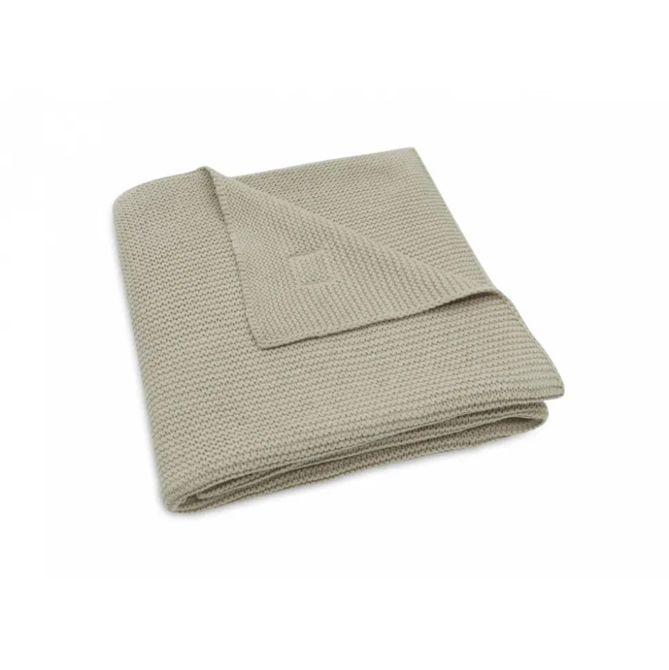 Couverture berceau 75 x 100 cm basic knit olive