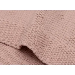 Couverture berceau 75x100 cm cosy knit wild rose