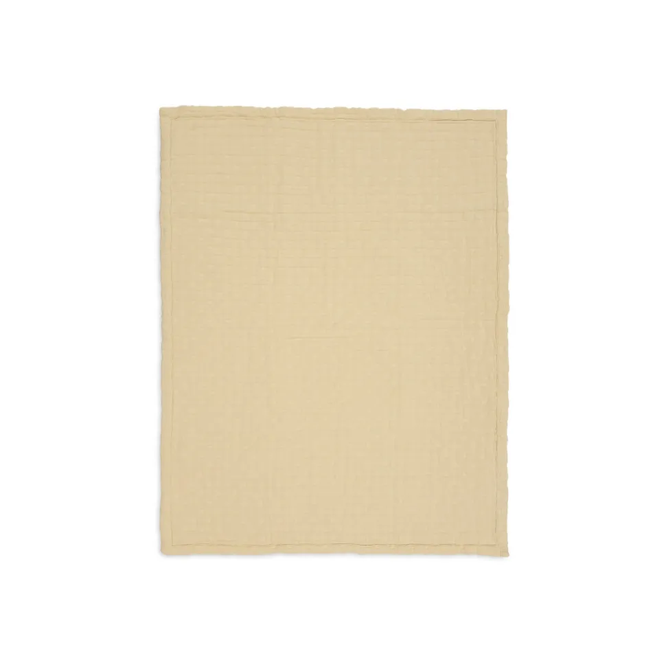 Couverture berceau 75x100 cm gaze de coton jacquard vanilla