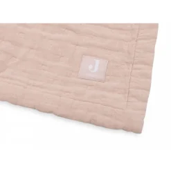 Couverture berceau 75x100 cm gaze de coton jacquard wild rose