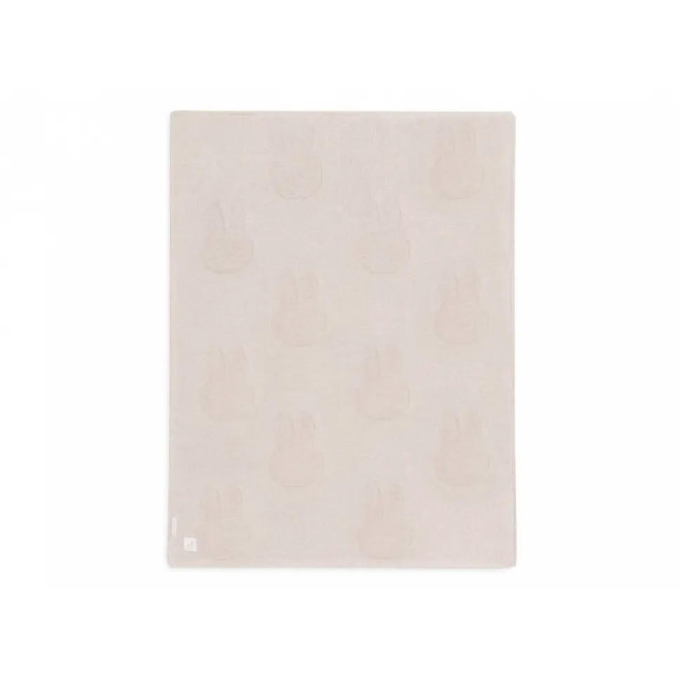 Couverture berceau 75x100 cm pointelle nougat miffy et fleece