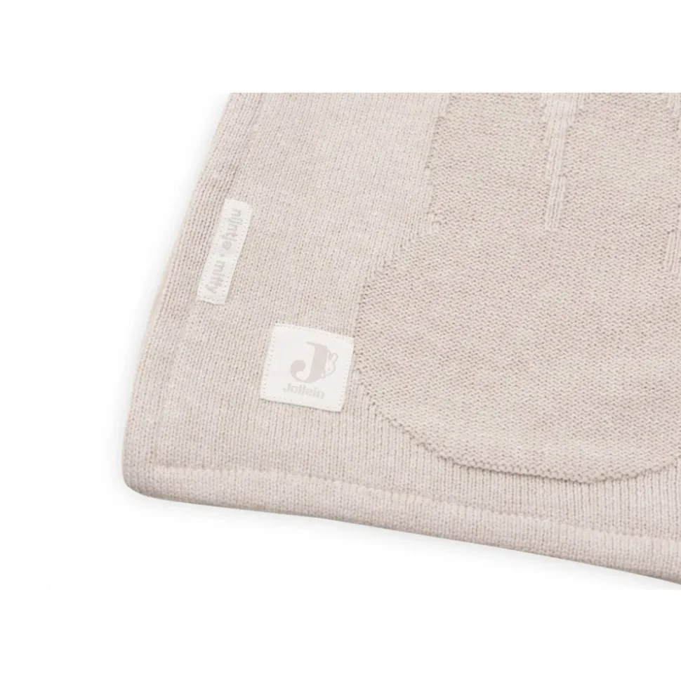 Couverture berceau 75x100 cm pointelle nougat miffy et fleece