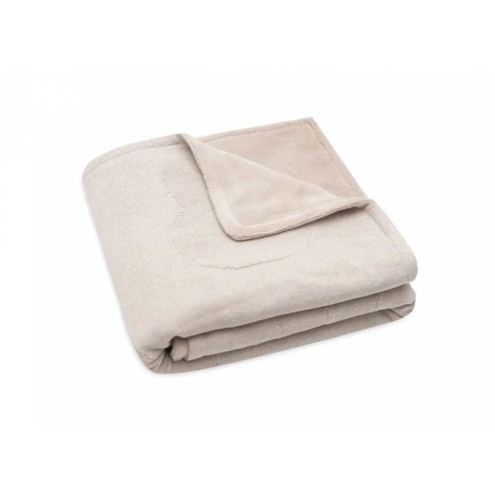Couverture berceau 75x100 cm pointelle nougat miffy et fleece