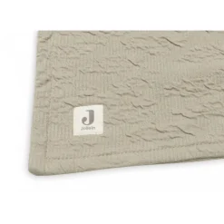 Couverture berceau 75 x 100cm soft waves olive