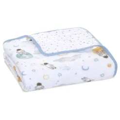 Couverture en mousseline de coton space explorers