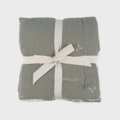 Couverture en tricot 75x100cm kaki