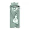 Couverture enveloppante cosy snuggle n dream leaves mint