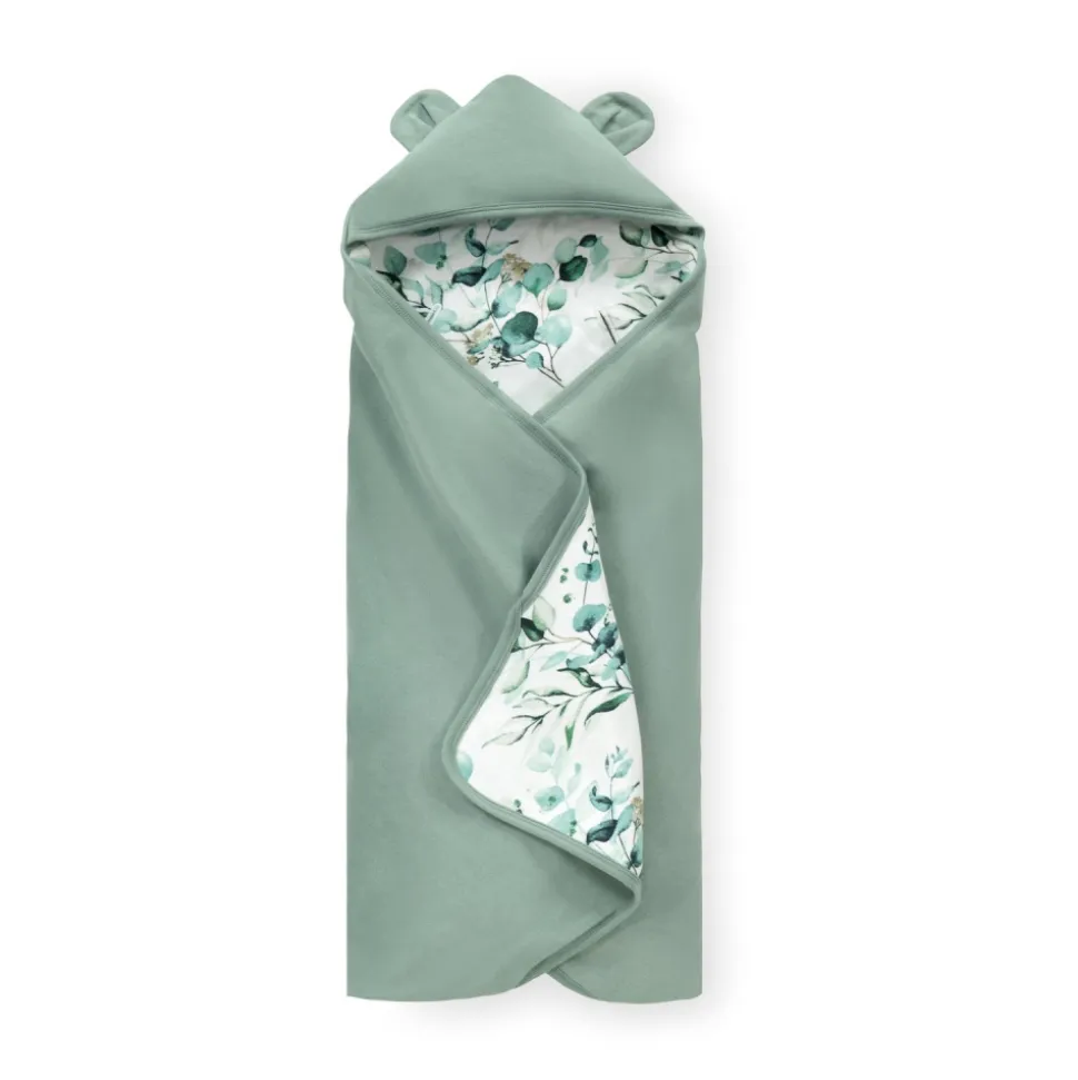 Couverture enveloppante cosy snuggle n dream leaves mint