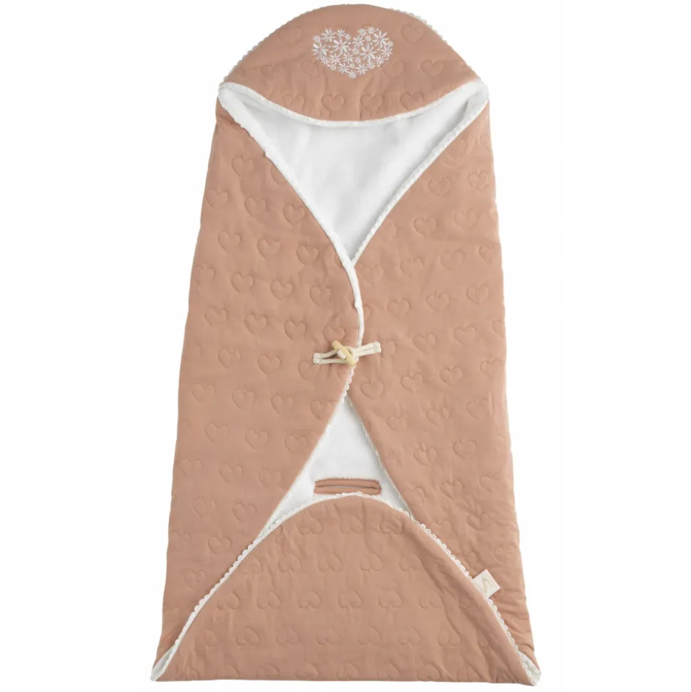 Couverture nomade bébé petit coeur