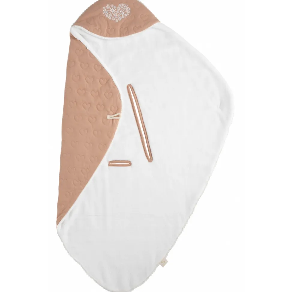 Couverture nomade bébé petit coeur