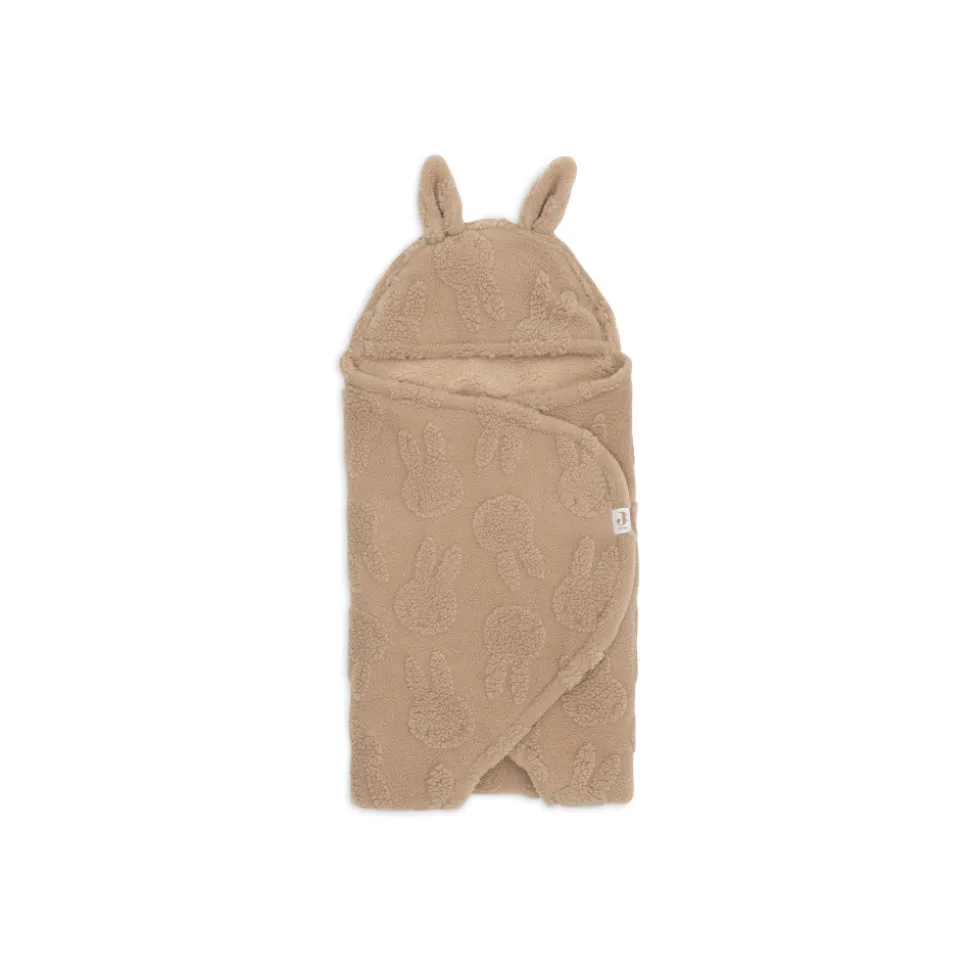 Couverture nomade portefeuille miffy jacquard teddy biscuit