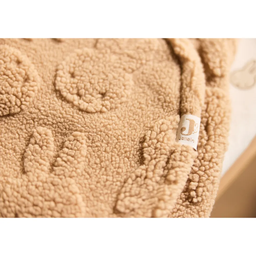 Couverture nomade portefeuille miffy jacquard teddy biscuit