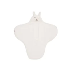Couverture nomade portefeuille bunny cloudy rib oatmeal