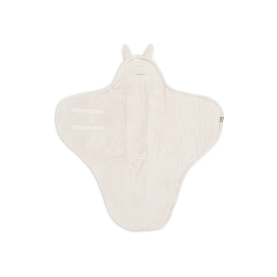 Couverture nomade portefeuille bunny cloudy rib oatmeal