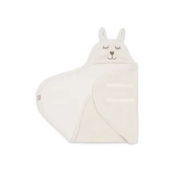 Couverture nomade portefeuille bunny cloudy rib oatmeal