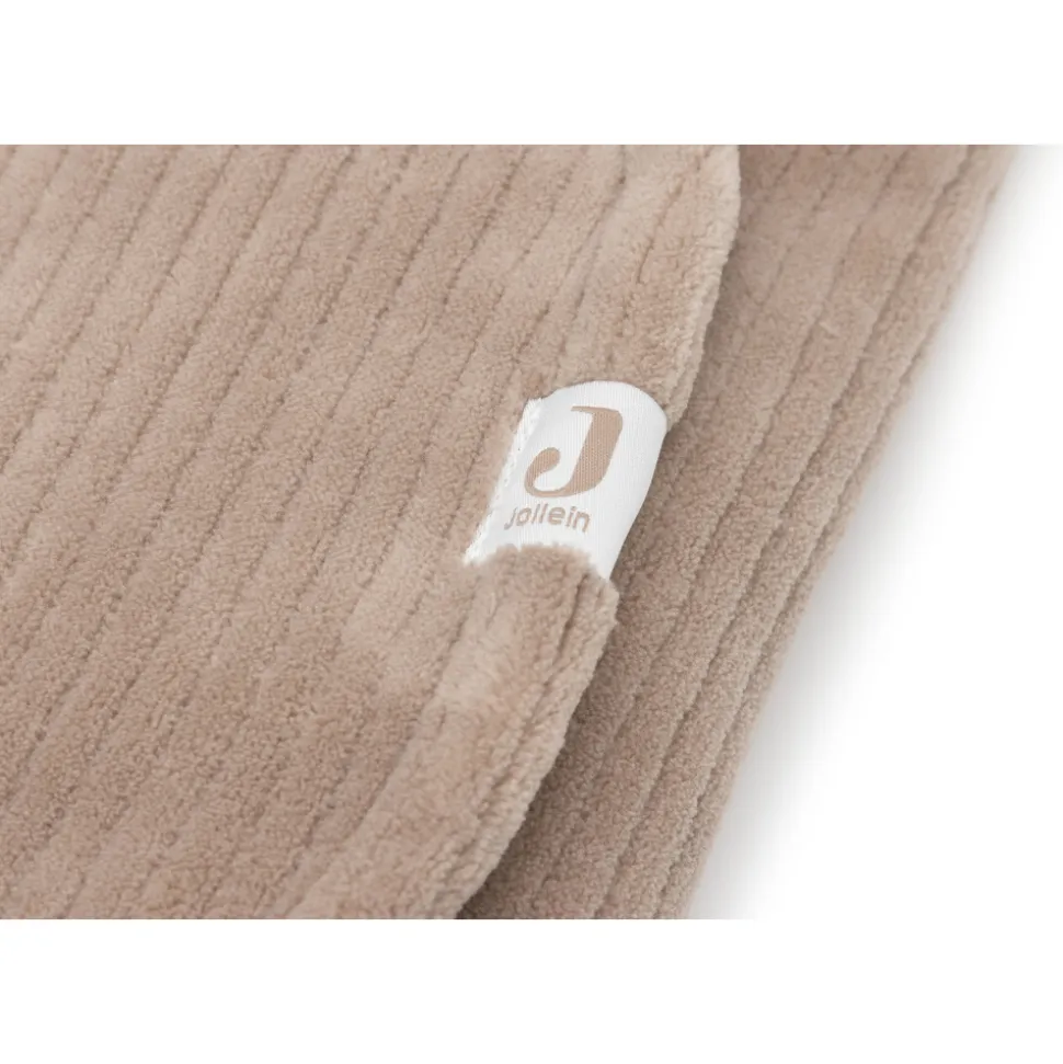 Couverture nomade portefeuille bunny cloudy rib milky coffee