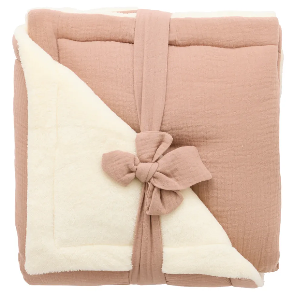 Couverture peluche gaze & microfibre - mix&match