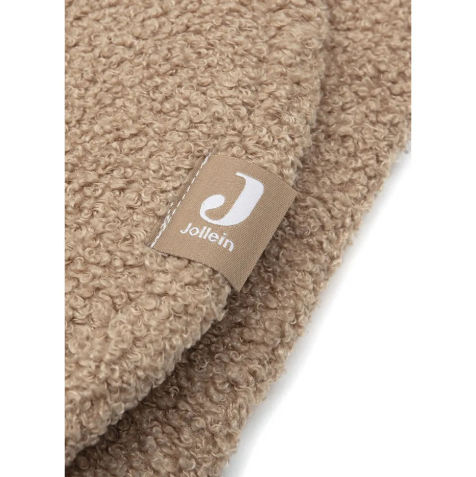 Couverture portefeuille bear bouclette biscuit