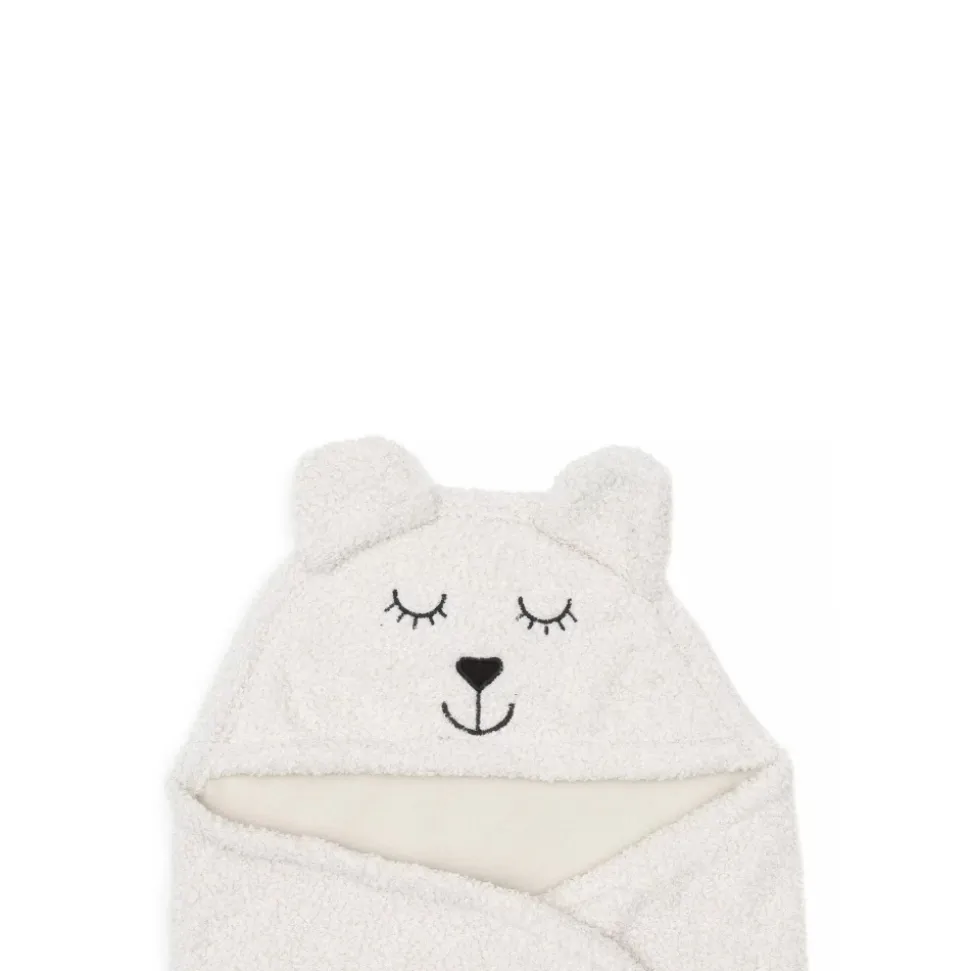 Couverture portefeuille bear bouclette oatmeal