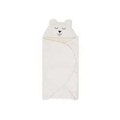 Couverture portefeuille bear bouclette oatmeal