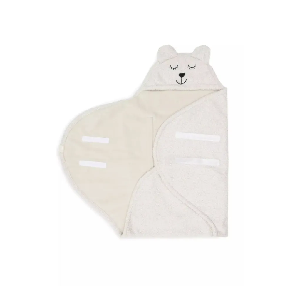 Couverture portefeuille bear bouclette oatmeal