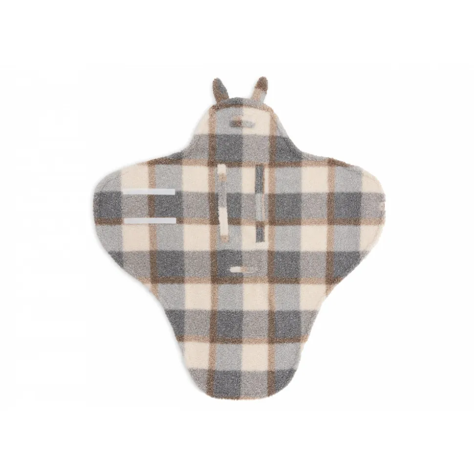 Couverture portefeuille câline bunny check bouclette