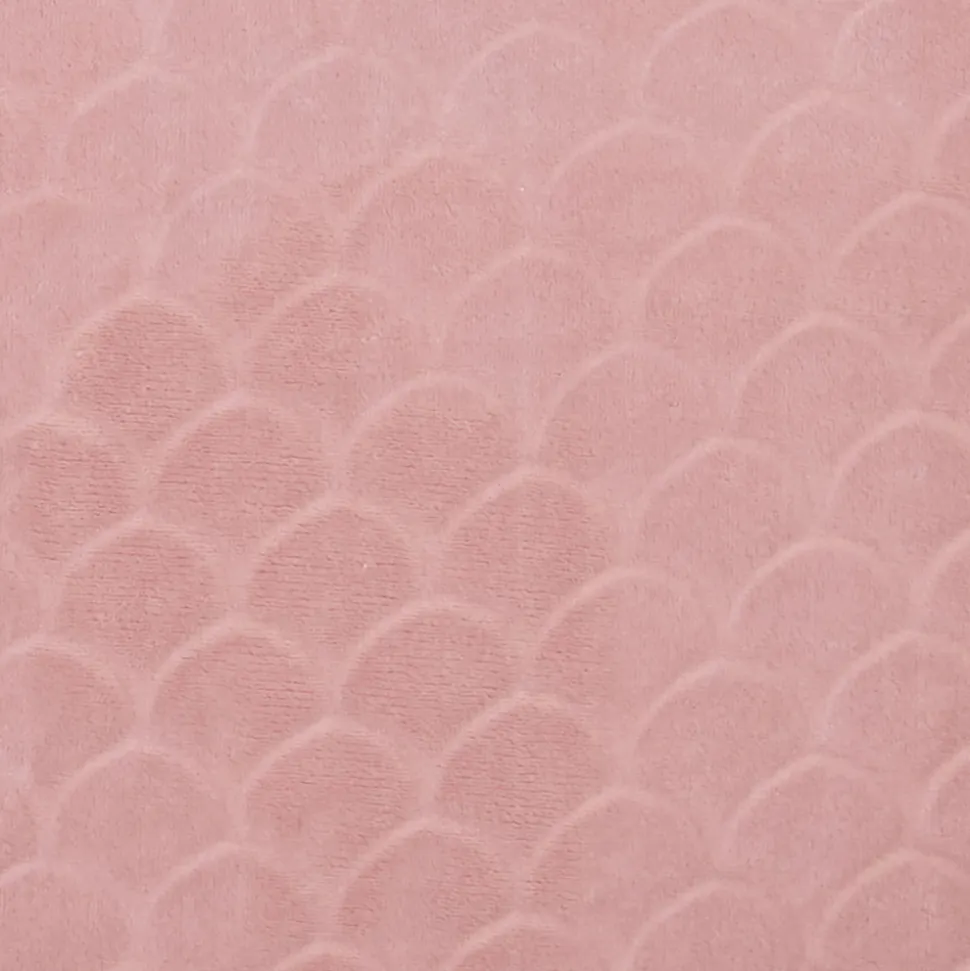 Couverture supersoft wavy 75x100cm vieux rose