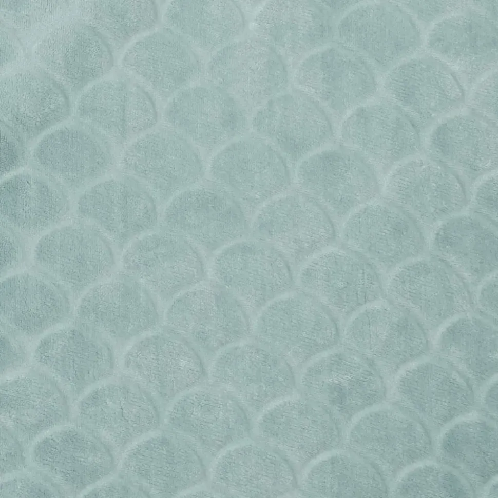 Couverture supersoft wavy 75x100cm vert de gris