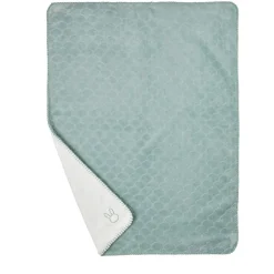 Couverture supersoft wavy 75x100cm vert de gris