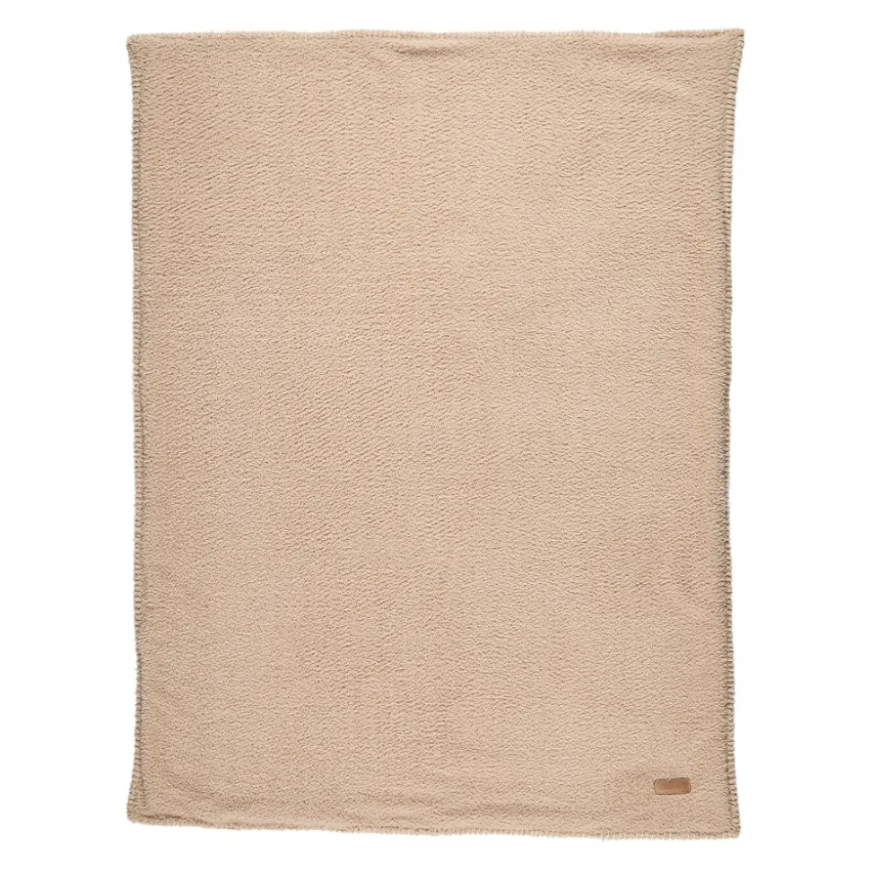 Couverture supersoft 75x100cm teddy bouclette beige