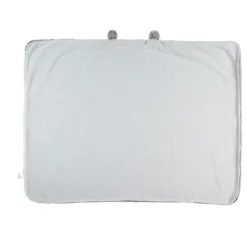 Couverture 75 x 100 cm gris clair fausse fourrure