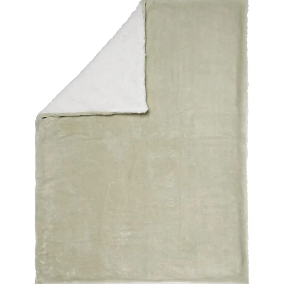 Couverture 75 x 100 cm - vert/écru