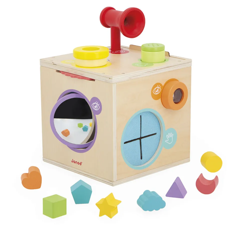 Cube d'activités boîte sensorielle pour enfant